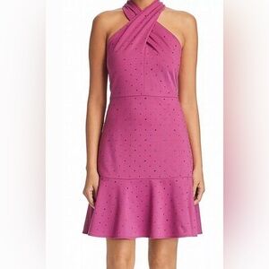 NWT LE GALI Sherry Rhinestone Studded Cocktail Party Dress Size S